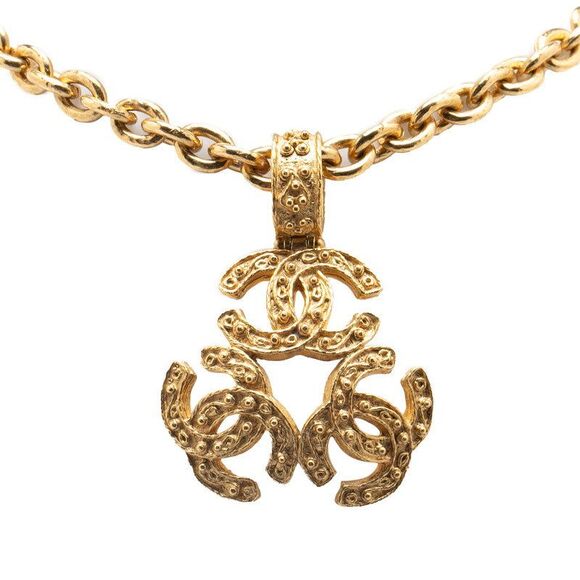 Chanel Triple Coco Mark Necklace - Picture 1 of 5